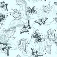 Seamless butterfly pattern N8