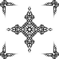 Tattoo Cross frame