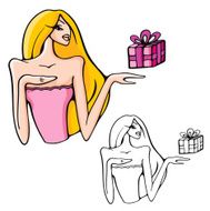 Fashion Woman Vector Illustration Series N89