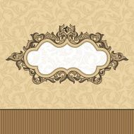 Vintage Floral Frame N16