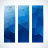 Abstract mosaic vertical banners set N26