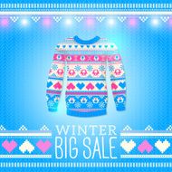 Sweater Sale Winter Illustration N4