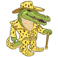 Crocodile Wearing Crocwear