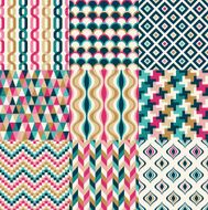 Seamless abstract geometric pattern N14