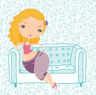Girl on the couch
