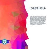 Abstract Colorful Triangles Background Vector N255