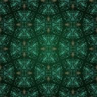 Seamless Green Pattern N3