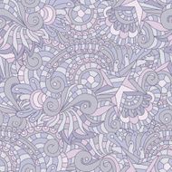 Vector seamless texture with abstract flowers N17