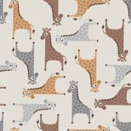 seamless giraffe wallpaper pattern N2