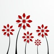 Decorative Red Flowers N7