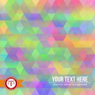 Abstract Colorful Hexagon Background Vector N3