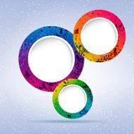 abstract background with round frames N2
