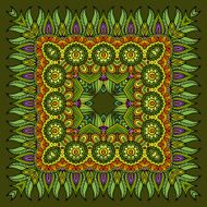 Decorative abstract square pattern