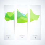 Abstract vector vertical mosaic banners N79