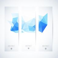 Abstract vector vertical mosaic banners N81
