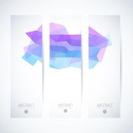 Abstract vector vertical mosaic banners N82