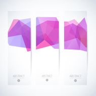 Abstract vector vertical mosaic banners N83