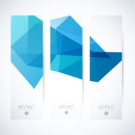 Abstract vector vertical mosaic banners N91
