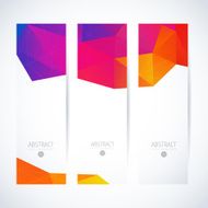 Abstract vector vertical mosaic banners N92