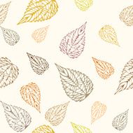 Seamless autumn leaves background N2