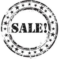 Sale grunge rubber stamp
