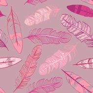 Seamless pattern of bird feathers N4