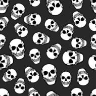 seamless pattern with skulls N6