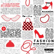Fashionable background with imitation of newspaper