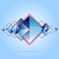 Geometrical vector blue background with N2