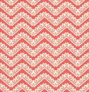 Lace seamless pattern on red background