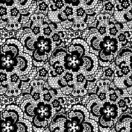 Lace seamless pattern with flowers N212