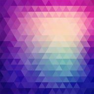 Retro mosaic pattern of geometric triangle shapes N21