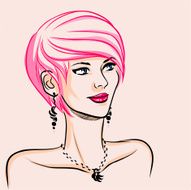fashionable girl N23