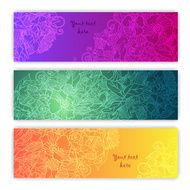 Unique pattern card set with art flowers and leaves N4
