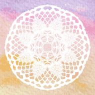 Elegant lacy doily Crochet mandala N9