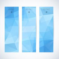 Abstract mosaic vertical banners set N27