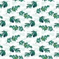 Seamless olive pattern