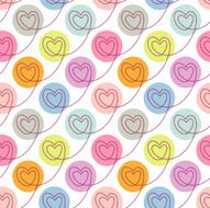 Polka dot cute seamless pattern