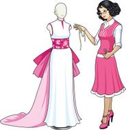 asian female professional costume designer