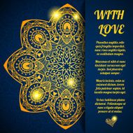 Vector greeting ornate background N8