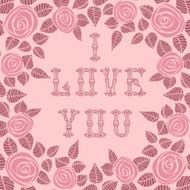 Vintage card for Valentine&#039;s Day N5