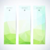 Abstract mosaic vertical banners set N31