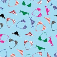 bikini swimsuit pattern eps10