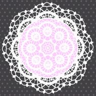 Background with ornamental round lace pattern N3