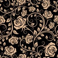 Seamless Pattern with Rose Flowers N2
