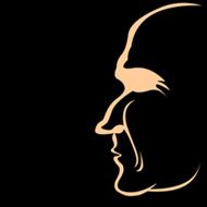 Profile people in the shadows