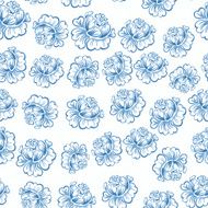 Blue Roses Pattern