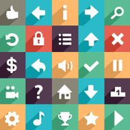 Flat game icons N11