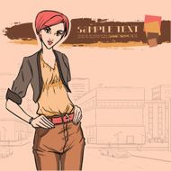 Urban fashion City and people N13