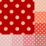 seamless red polka dots pattern